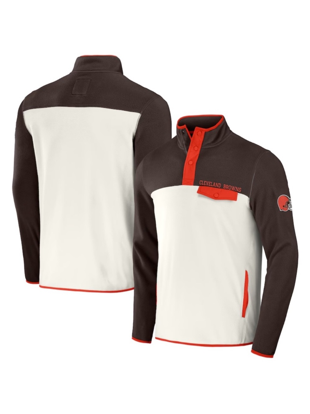 NWT Darius Rucker x Fanatics Cleveland Browns Men's Micro-fleece Jacket - 3XL